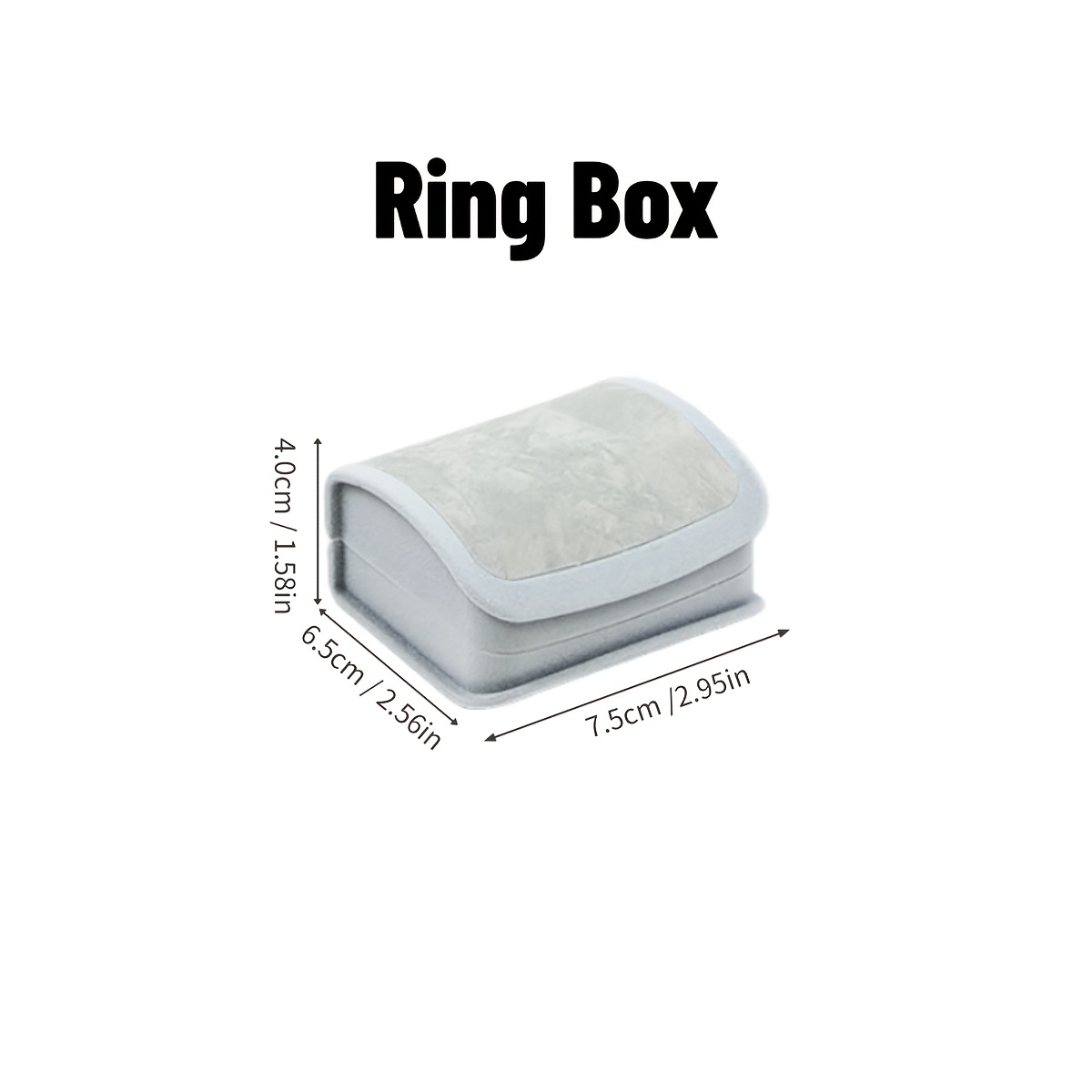 Arc-Shaped Velvet Jewelry Box, Premium Ring & Pendant Display Gift Box