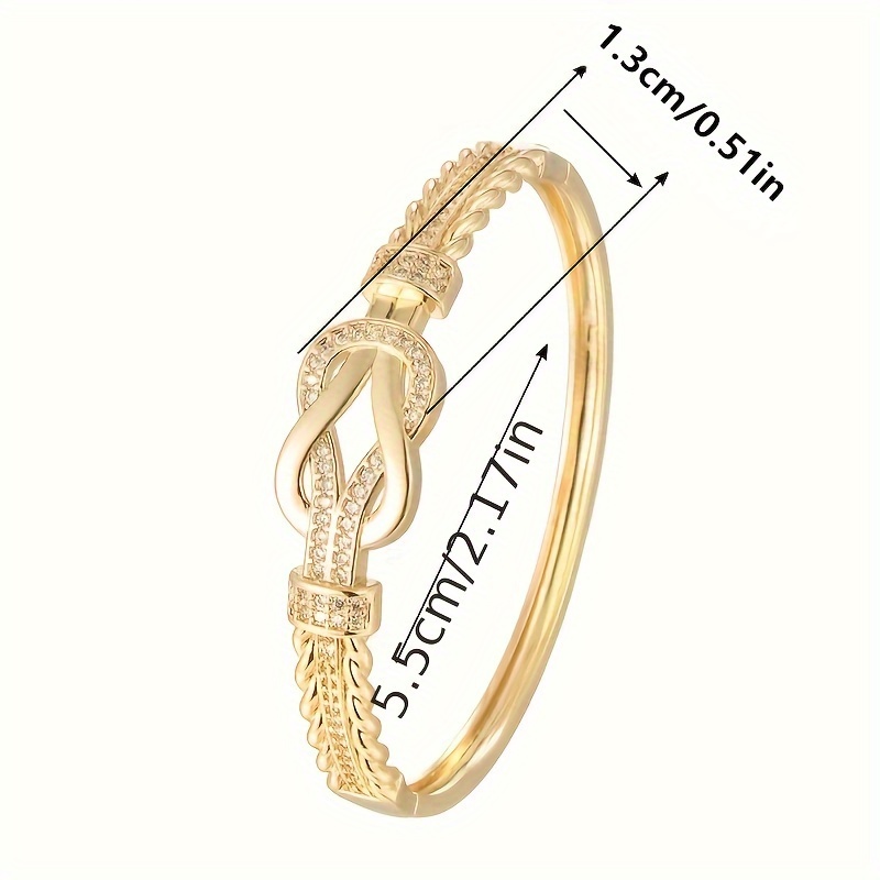 Zirconia Buckle Bracelet for Women