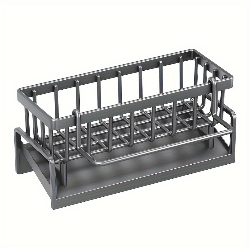 plastic kitchen sink dish rack multifunctional towel sponge storage rack 9 06x4 72 inches home   saving tidy rack halloween christmas must have storage details 4