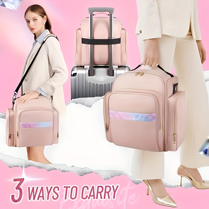 awesome Makeup Bag Cosmetic Bag Organizer with 4 Inner Removable Pouches And 1 Jewelry Roll Multifunctional Travel Makeup Case 18 Makeup Bag Cosmetic Bag Organizer with 4 Inner Removable Pouches And 1 Jewelry Roll Multifunctional Travel Makeup Case