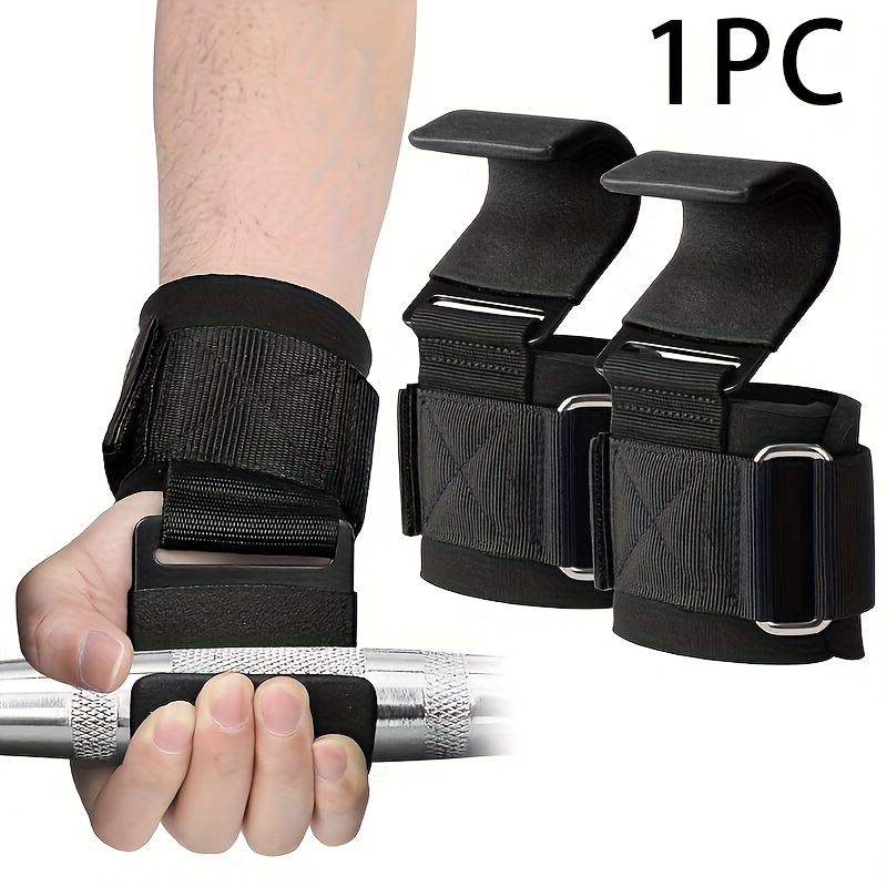 1pc black weight lifting hook gym fitness hand bar wrist Temu