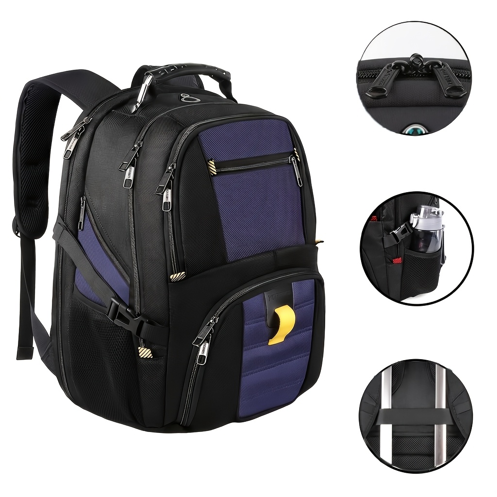Temu – TEMU Travel Backpack, Extra Large 50l Laptop Backpacks For Men Women, College Backpacks Airline Approved Business Work Bag Fits 17 Inch Computer,