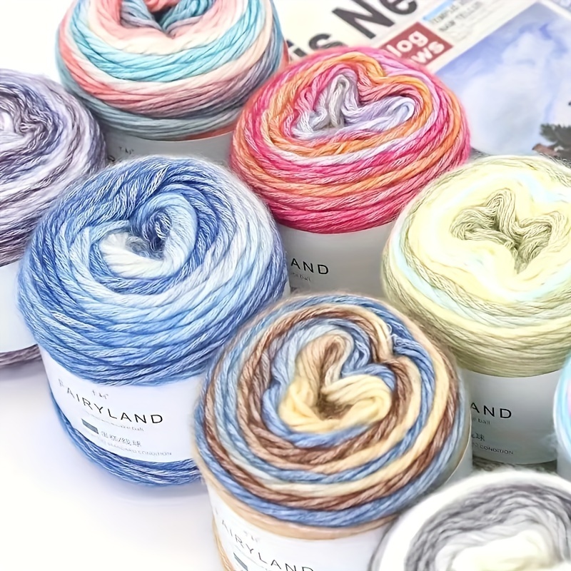 

-striping , Dyed - , Weight For Knitting Sweaters, , Shawls, Scarves - 60% , 30% , 10% , 100g