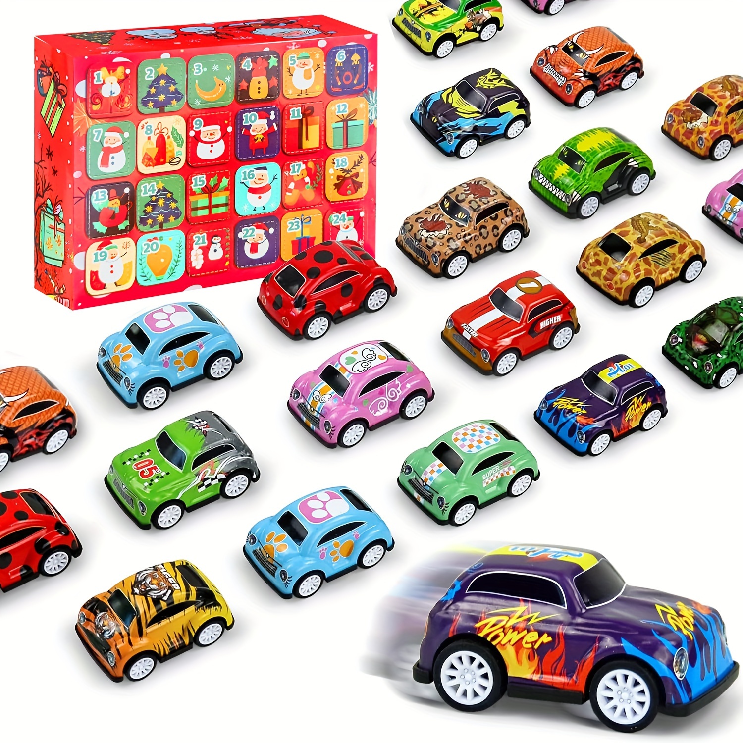 

2024 Christmas Calendar Advent Car Box: 24 Of Christmas - , , And Bag Stuffers - No , Plastic , Suitable For Any