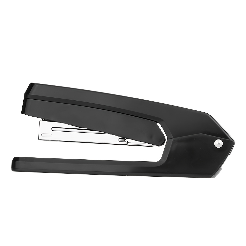 TEMU This Is A Manual Desktop Stapler That Rotates , Designed For Multifunctional Use Offices. It Comes In Black And Can Staple As Many As 25 Sheets