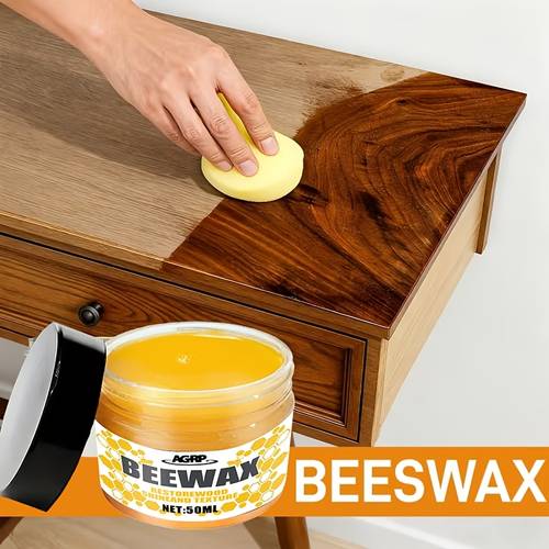 bienenwachs-holzschutzmittel für schränke, treppen & schneidebretter – nicht klebrige bienenwachsbeschichtung zur holzpflege, verbessert die helligkeit, für böden, möbel & schnittflächen, auftragung