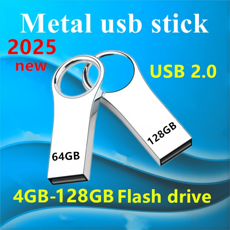 

Usb Flash Drive Usb 2.0 High Speed U Disk 4gb-128gb Usb Disk Metal Pen Drive Usb Drive For Pc//mobile Phonescar Audio/game Console/audio - Store Your Files