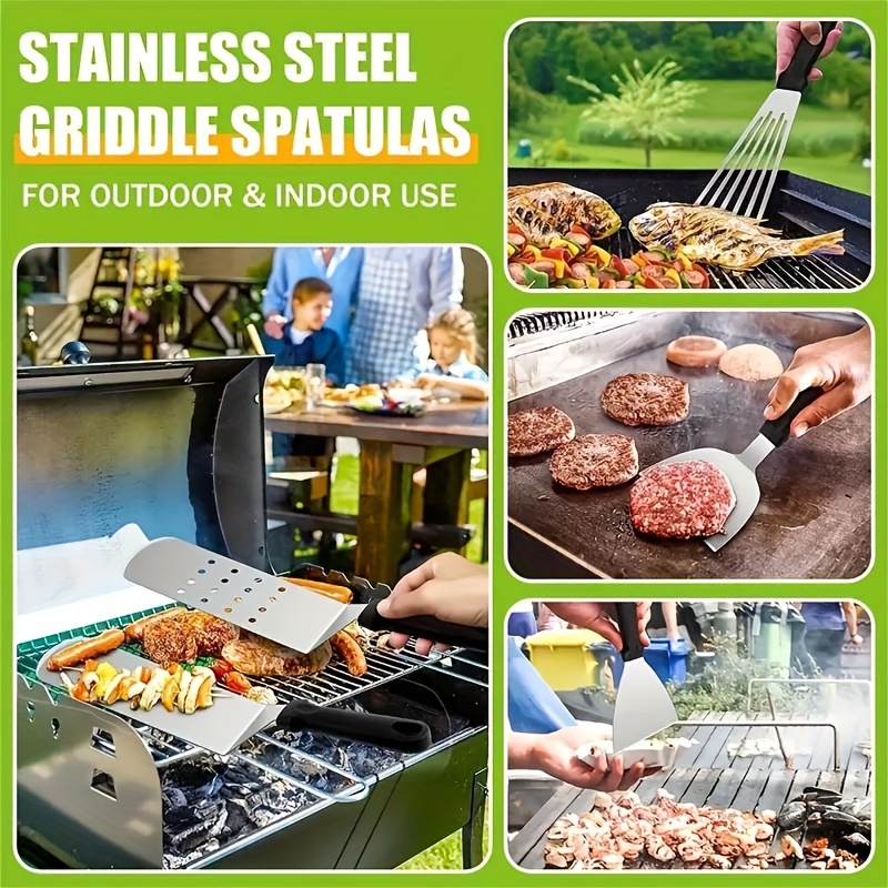 3 4pcs Griddle Accessories Kit Outdoor Bbq Grill Accessories Set