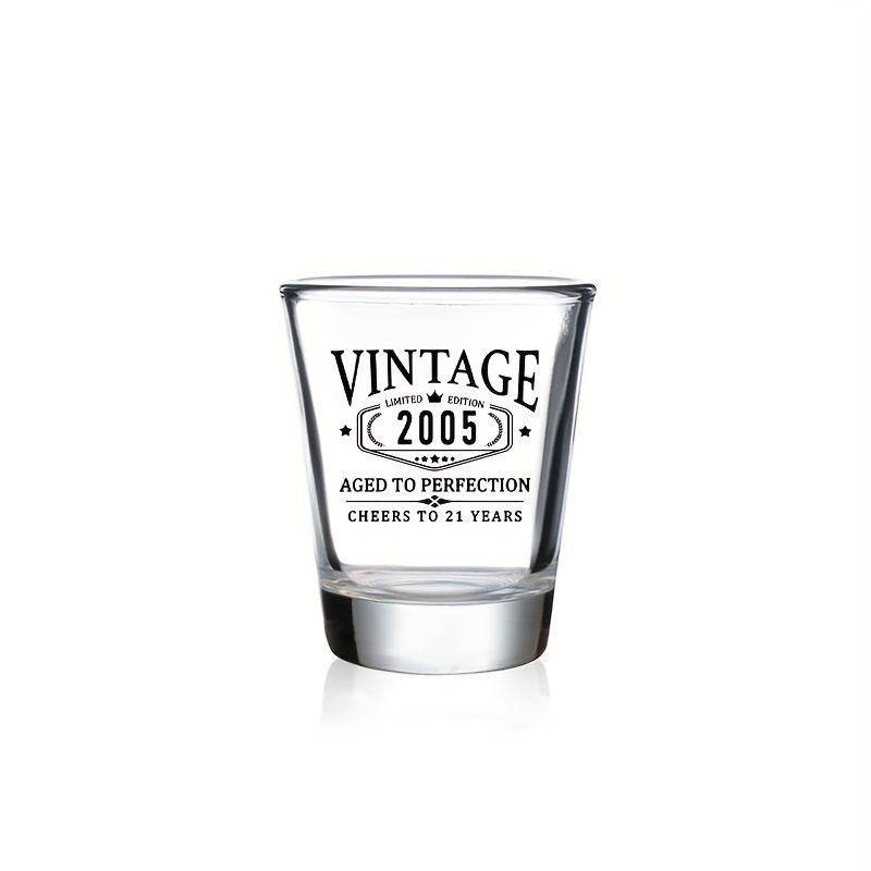 TEMU 1/2pcs 21st Shot Glasses Birthday Gifts For Him Her Vintage 2004/2005 Cheers To 21 Years, 21 Party Decorations Supplies – Turning 21 Bday Present For Women Brother TEMU 1/2pcs 21st Shot Glasses Birthday Gifts For Him Her Vintage 2004/2005 Cheers To 21 Years, 21 Party Decorations Supplies – Turning 21 Bday Present For Women Brother