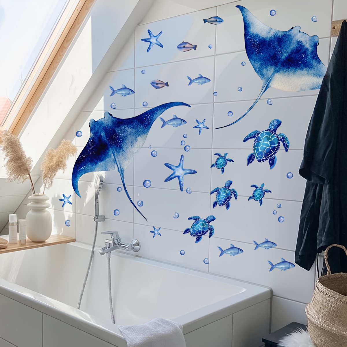 Bathroom Wall Stickers Vinyl Wall Decals Bathroom Bubble Bath Bathtub ...