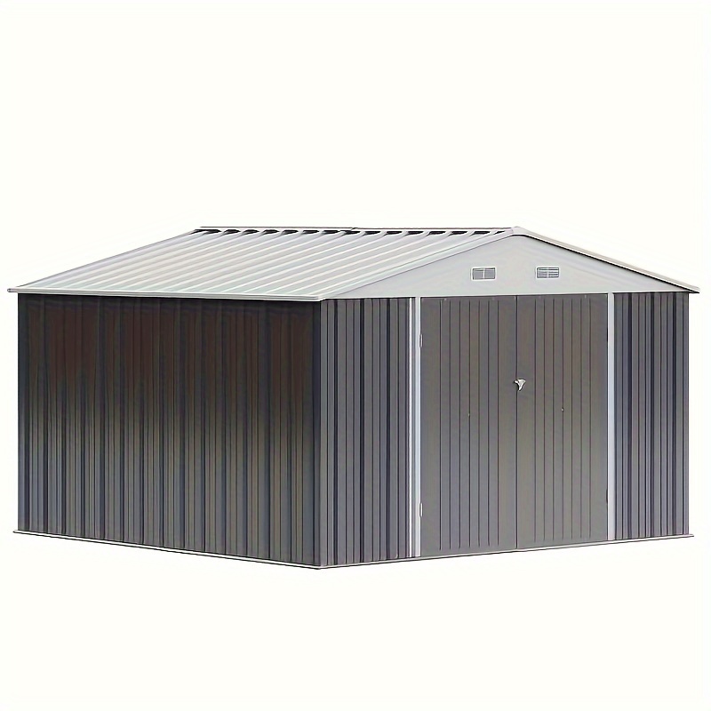 

10ft Wide X 10ft Deep Outdoor Metal Storage Shed