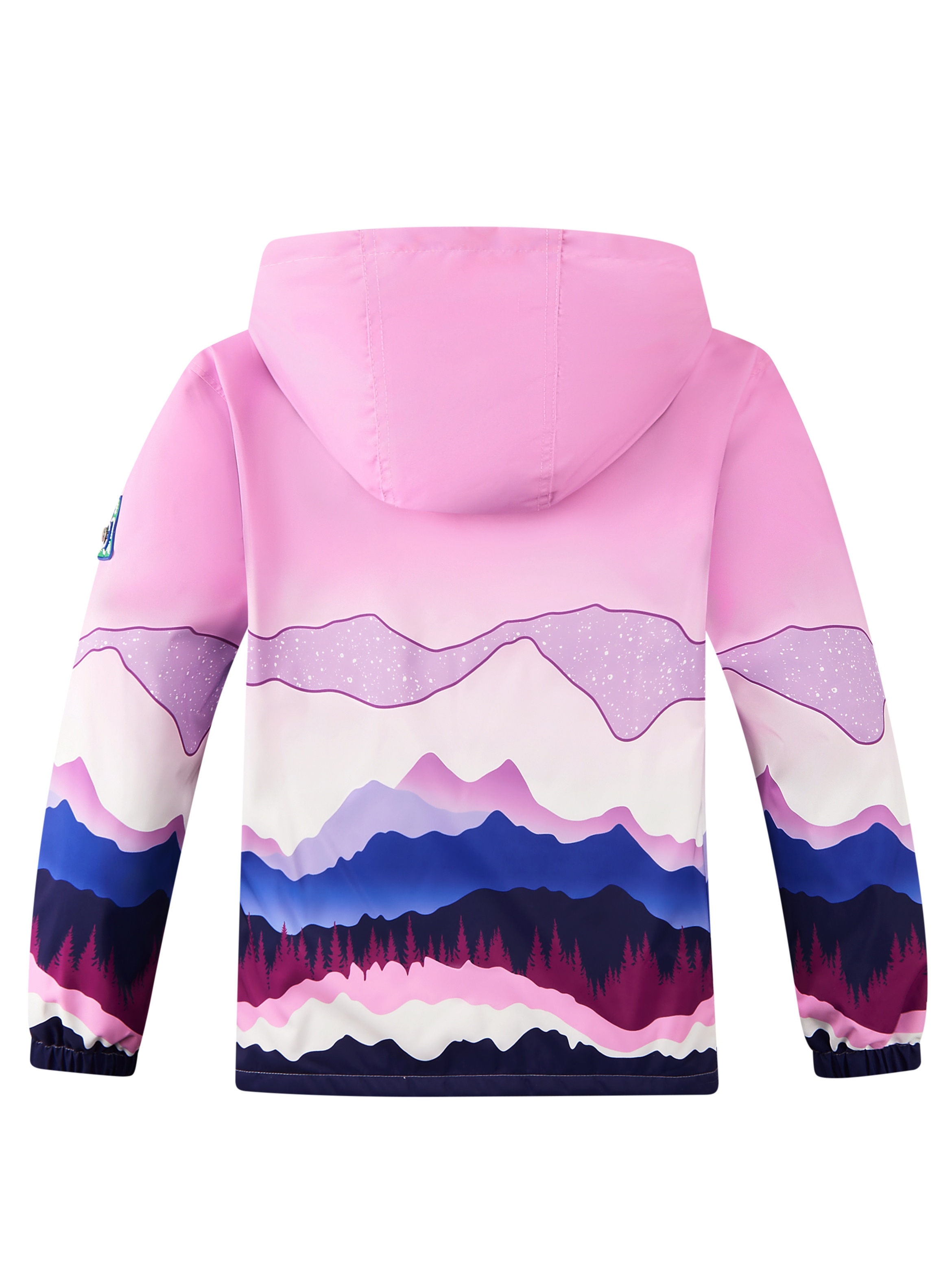 Children's Gradient Outdoor Jacket with Hoodie