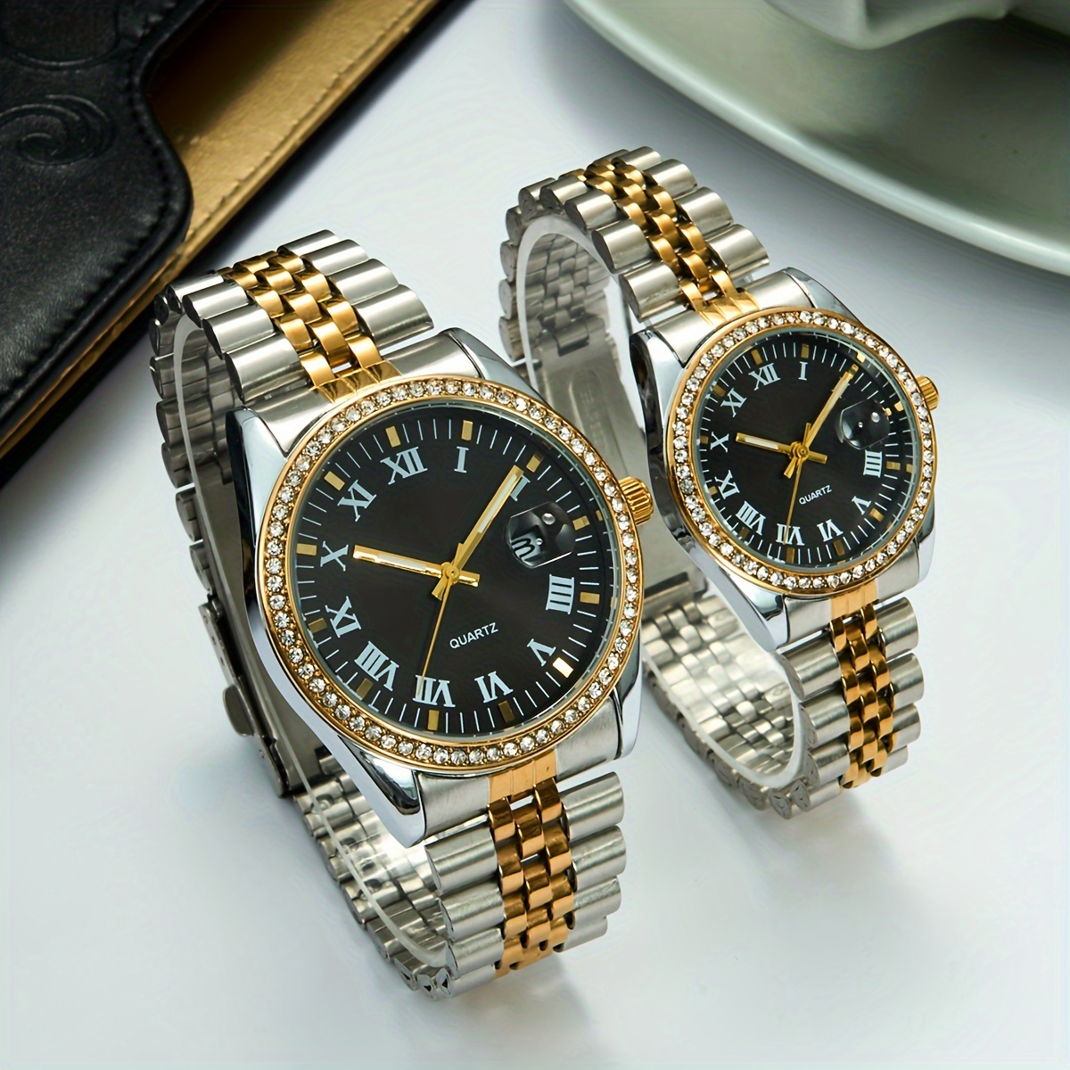 Fancy couple shop watches