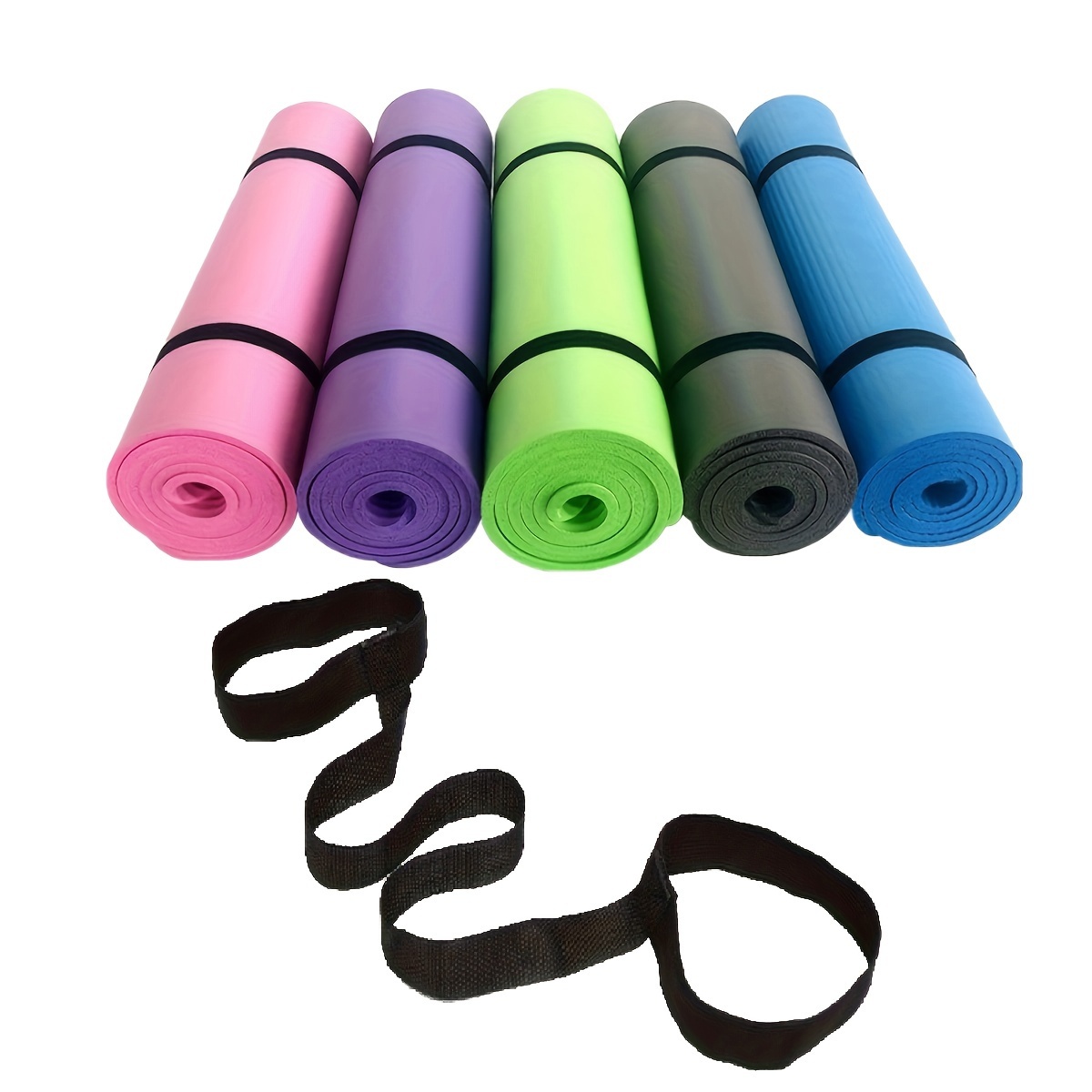 

1pc Polyester Yoga Mat Carrying Strap - , For Easy Exercise Mat Transport & Storage, ,