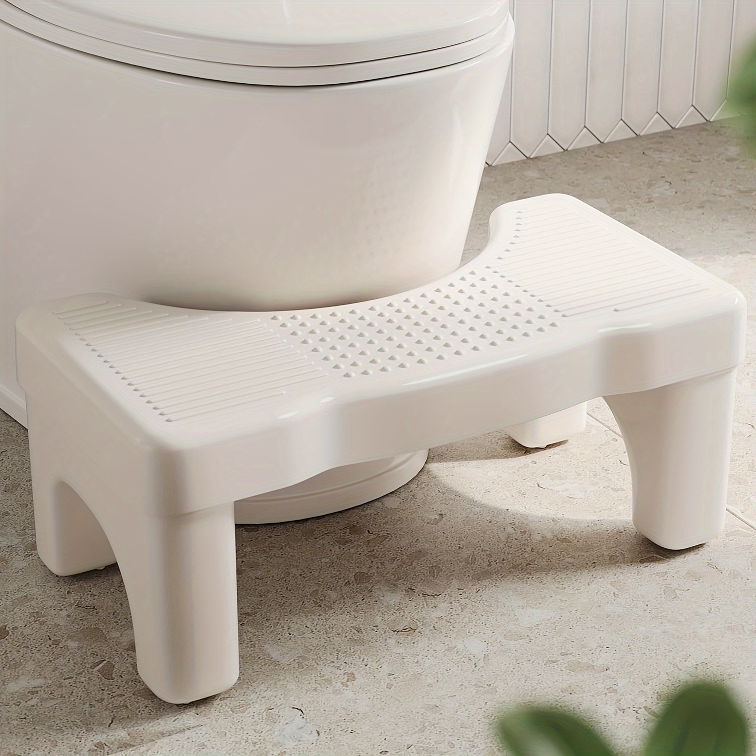 

Premium Toilet Stool Squat For Adults, Non-slip Squatting Poop Stool For Bathroom, Sturdy Pooping Stool, Toilet Step Stool For Kids/toddlers, 7 Inch Potty Foot Stool