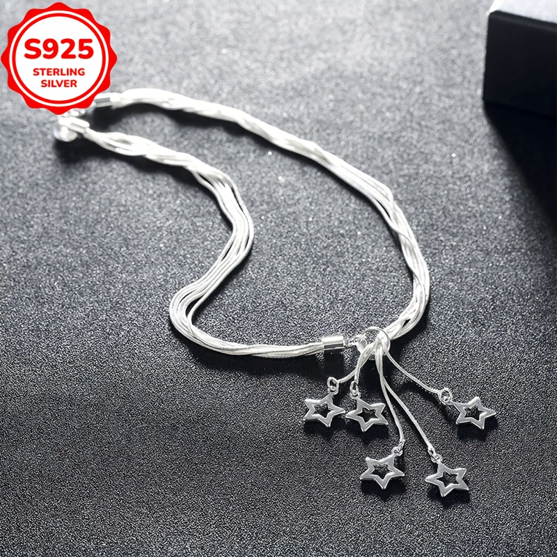 Hypoallergenic Star Necklace Gift for Women Anti Tarnish Box