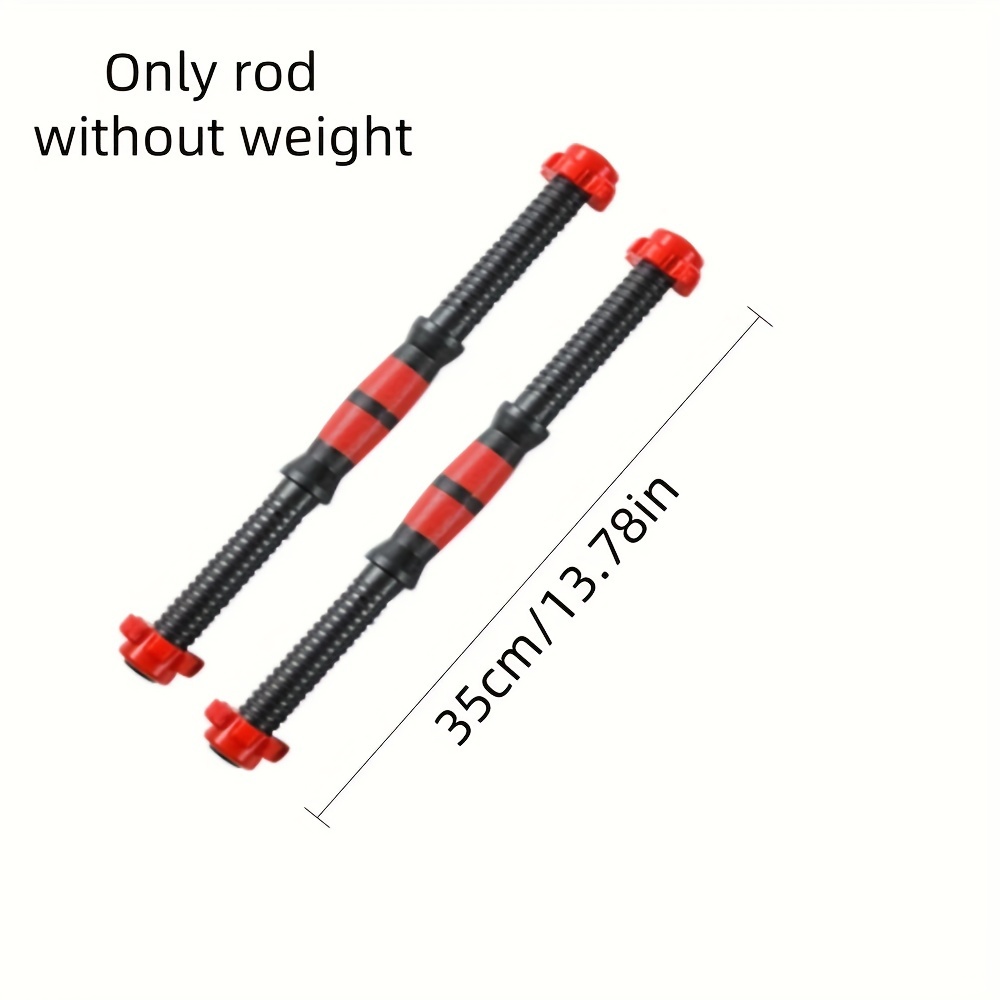 Dumbbell Handles Durable Threaded Barbell Bars With 4pcs Collars For Weightlifting Training Workout