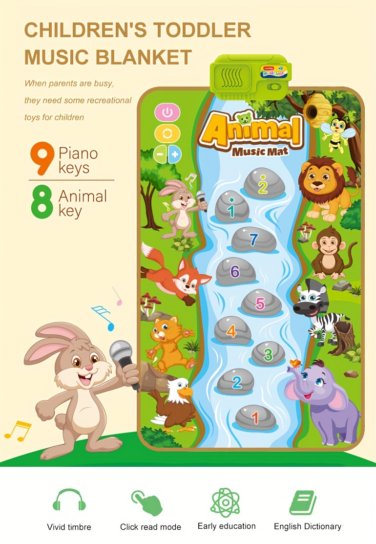 music mat toys montessori toy dance pad sing floor mat early educational toys details 0