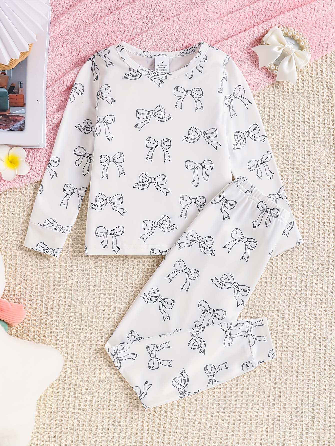 Kinder Schlafanzug Dinosaurier Design - 2-teiliges Pyjama-Set Aus Baumwolle Für Jungen & Mädchen