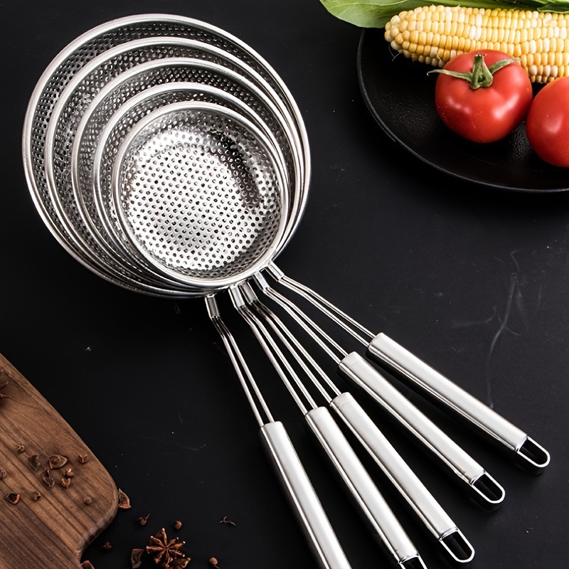 

Stainless Steel Strainer Spoon - Thickened - Cooking Ladle - Kitchen Tool For Supply And Utensils