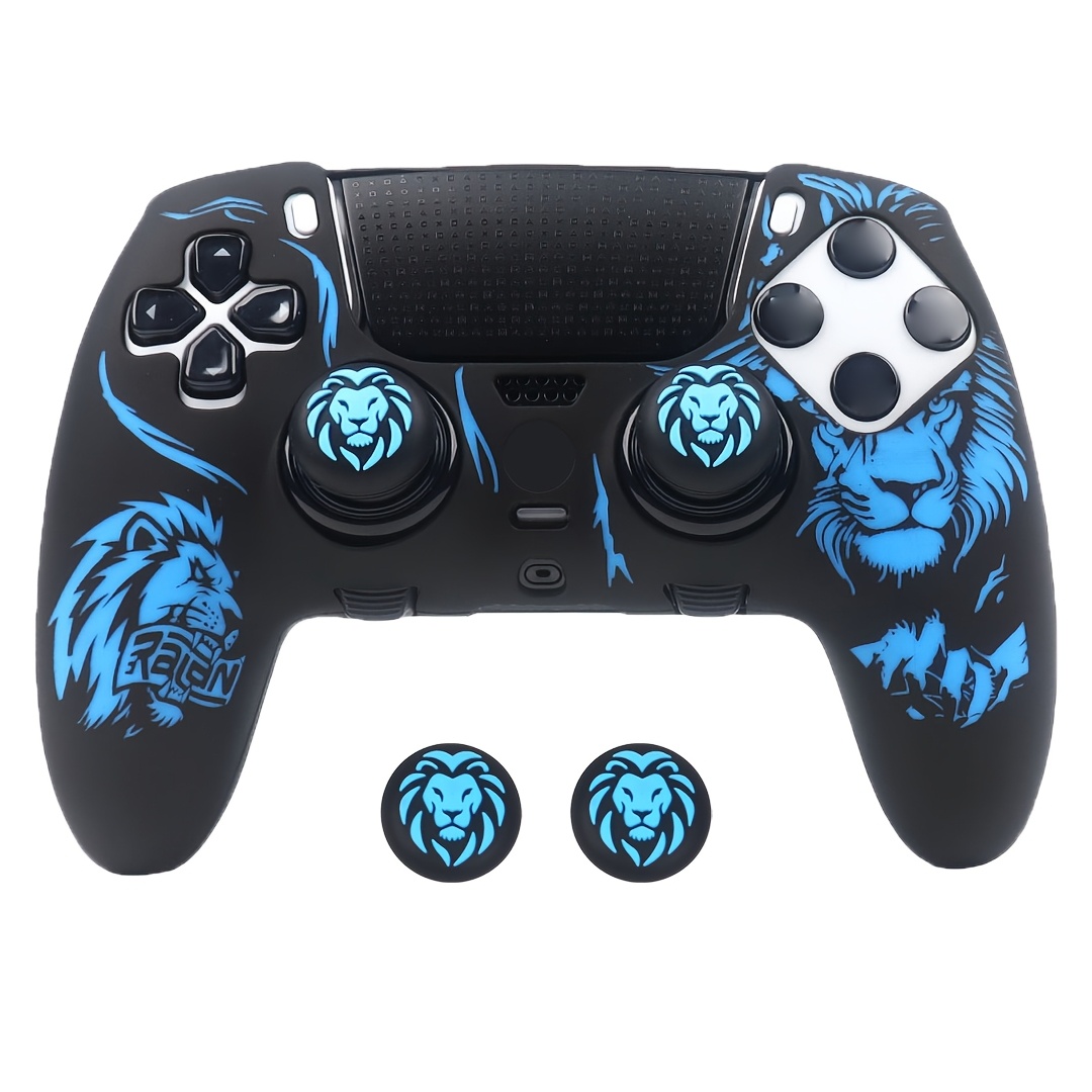 TEMU Non-slip Soft Case For Controller Cover Full Protection Skin With Thumb Grips Accessories For Ps5 Edge