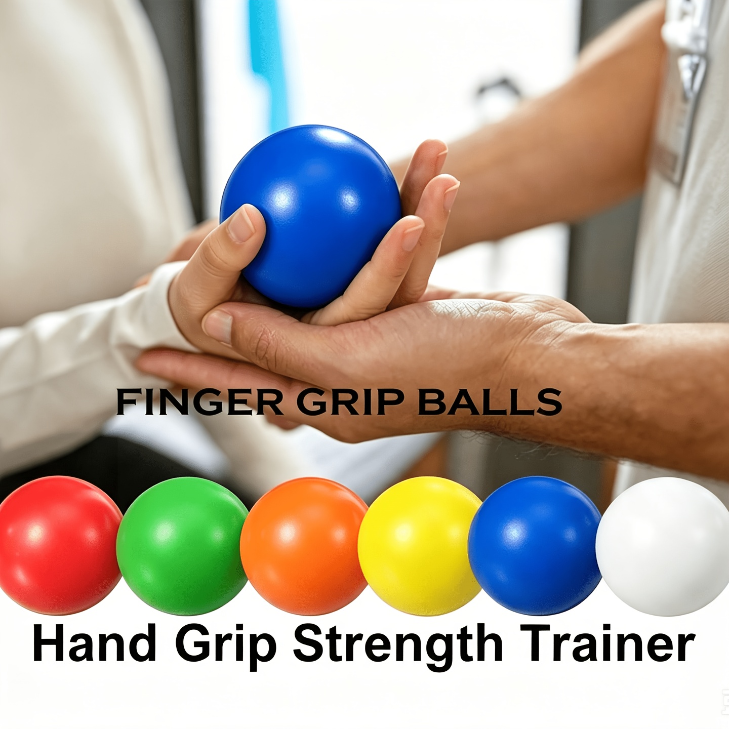 24-Pack Multi-Color Finger Strengthening Grip Balls, PU Balls, for Improving Flexibility, Relaxation, and Muscle Strengt