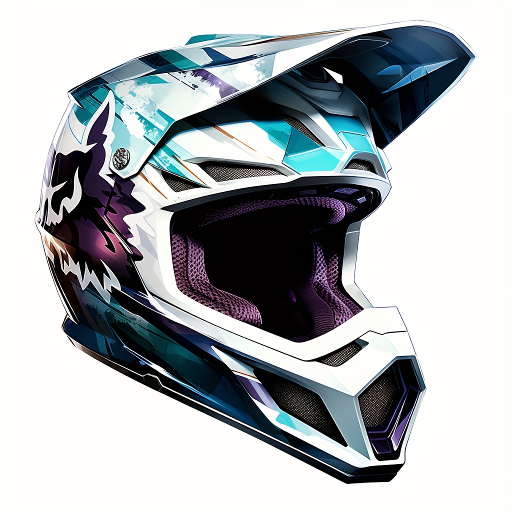 

4-in-1 Motorcycle Helmet & Vehicle Vinyl Graphic Decals - High , Double-sided, -resistant Designs For Bikes And Vehicles