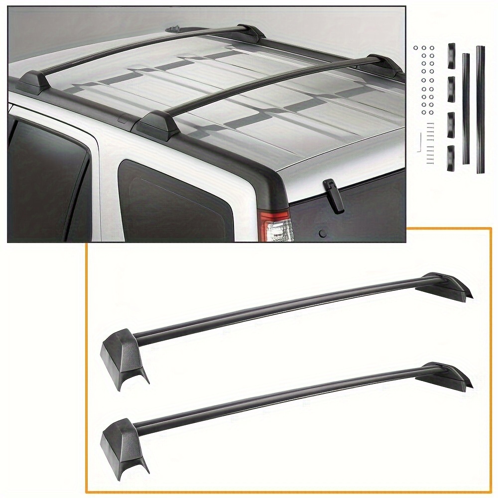 to Fit Honda CR-V (Mk2) SUV 02-06 Roof Racks Cross Bars Black Set 2Pcs