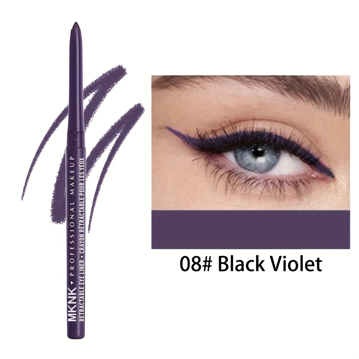 6 color automatic no sharpen eyeliner pencil waterproof and smudge proof long   application     eyeliner Product details 7