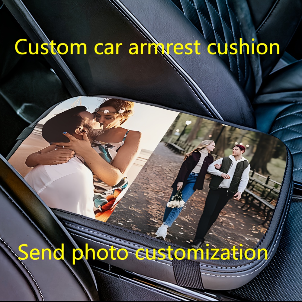 

Custom Photo Car Armrest Cover - Dust & Scratch Protection, Comfortable Polyester, Vehicle Decor