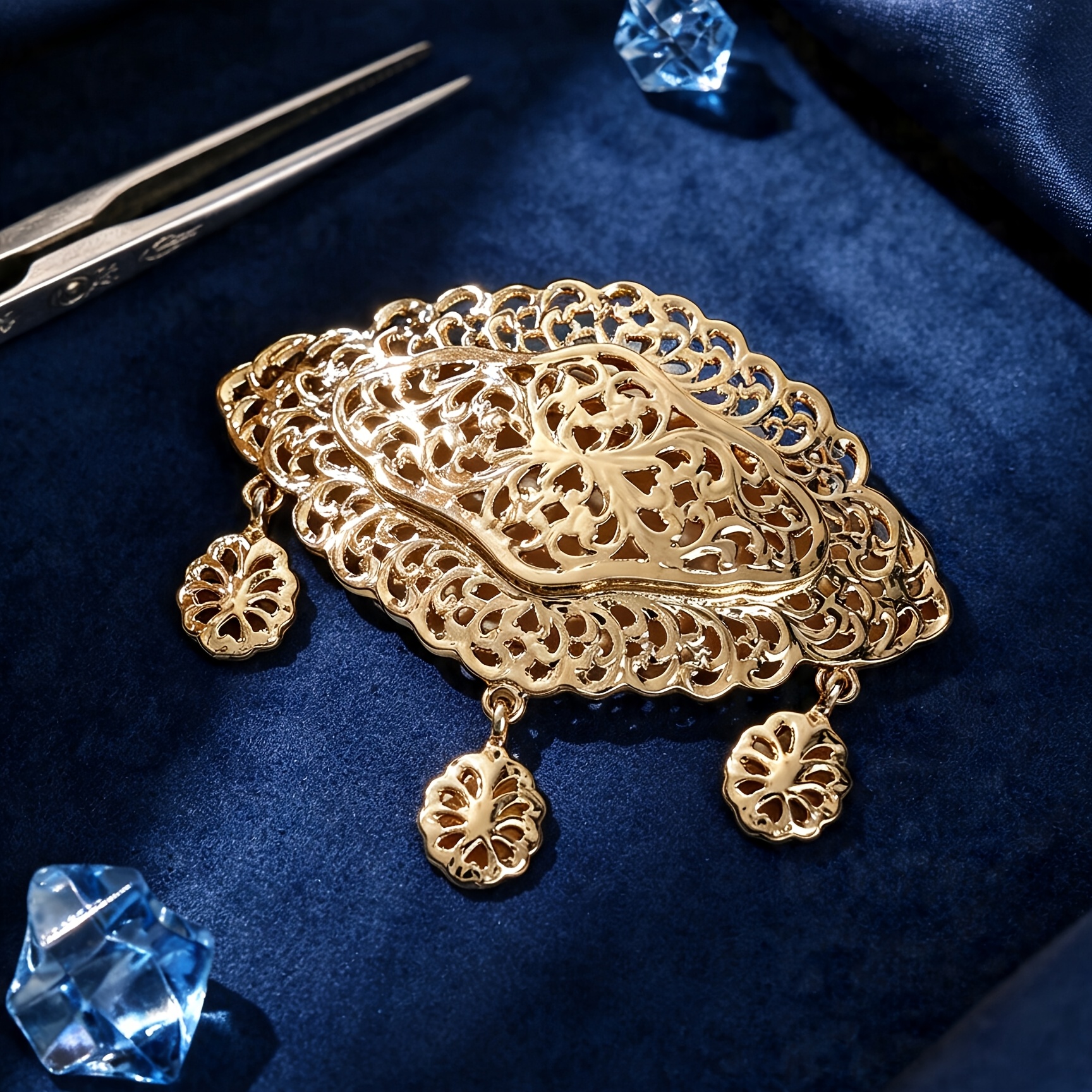 TEMU 1 pieza de broche exquisito para mujer con diseño , accesorio marroquí para vestido, hebilla de cintura, broche de novia para boda, accesorio de