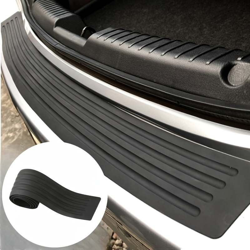 Rear Carbon Fiber Trunk Sticker Cover Bumper Trim Guard Protector Car Rear  Door Sill Guard Body Bumper Strip Protective Trim Protector