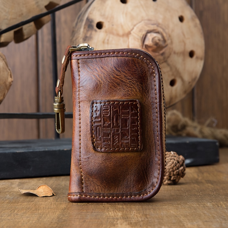 

Top Cowhide Key Wallet, Distressed