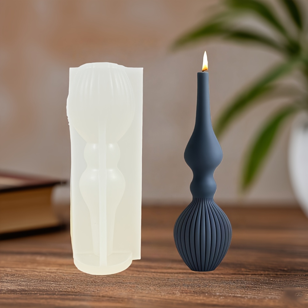 TEMU Stampo per Candela a Colonna Cilindrica a Palo Stampo in Silicone per Candela Cilindrico Stampo in Silicone per Resina Ornamento Decorativo per