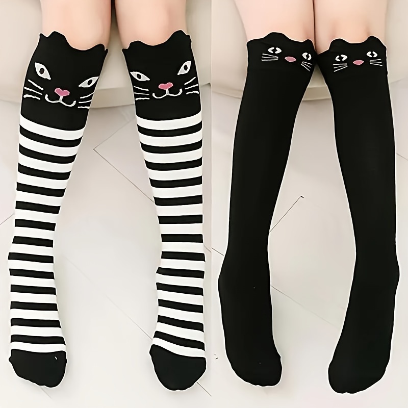 

1/ Of Girls' Teenagers' Fashion Cute Knee-high Socks, Breathable And Comfortable Autumn And Winter Warm Socks, Teenagers' Socks