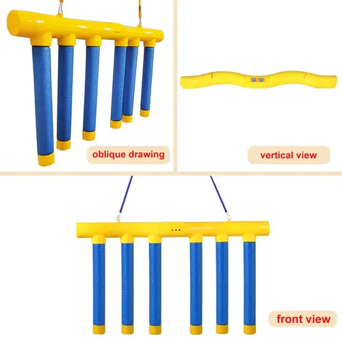 1pc eva material sensory training device for claw stick machine reaction toy interactive parent puzzle game blue and yellow
