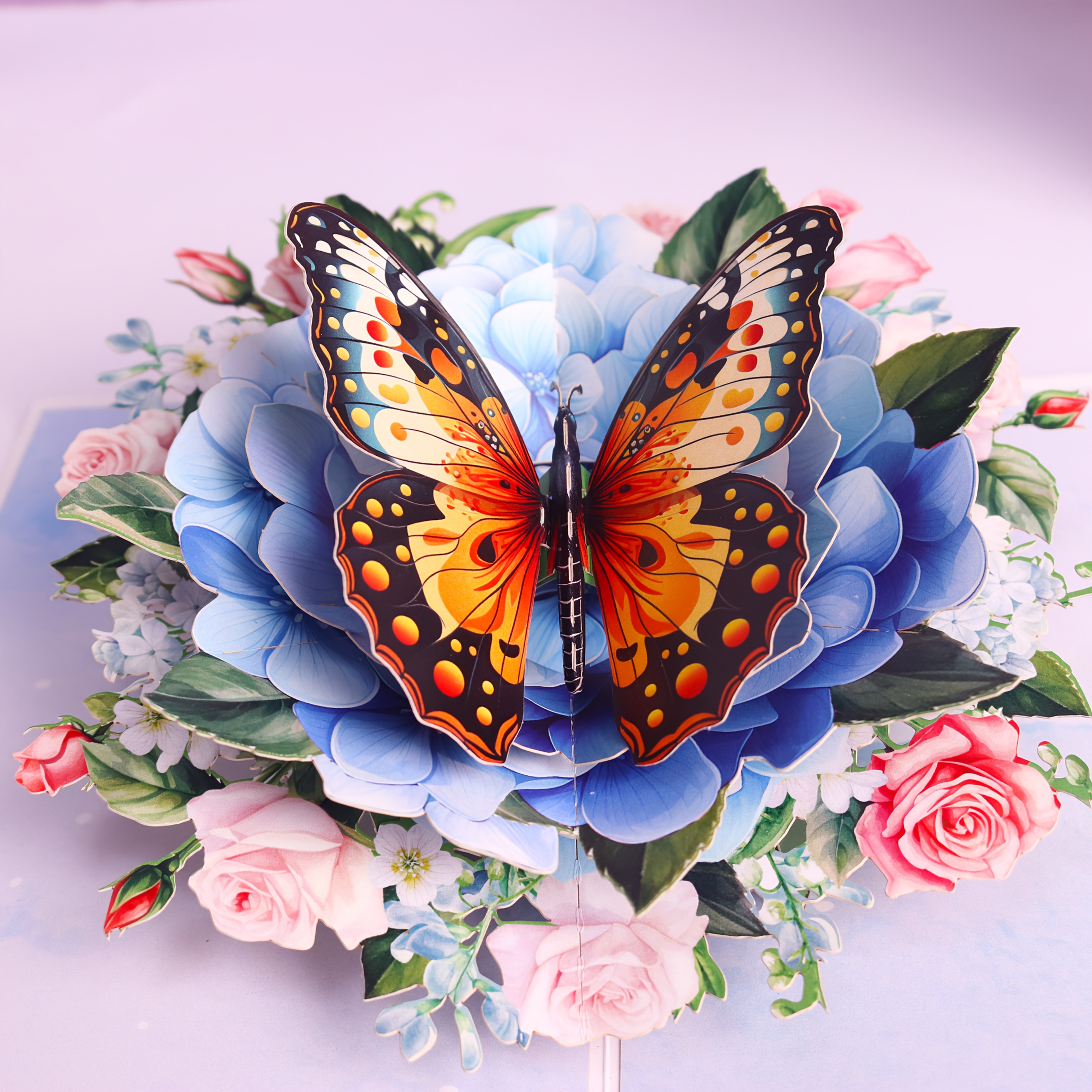 TEMU 1pc A Pop-up Card Featuring A , Ideal For Mother's Day, Celebrating The Ever, And Suitable For Birthday Greetings, Complete With A Note Card And