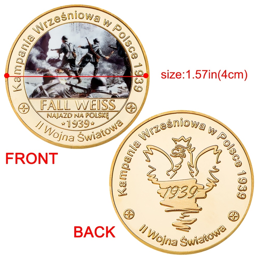   памятных   польской армии     войны, 5 шт. в комбинации с бархатным мешочком для любителей коллекционирования памятных предметов подробные сведения 1