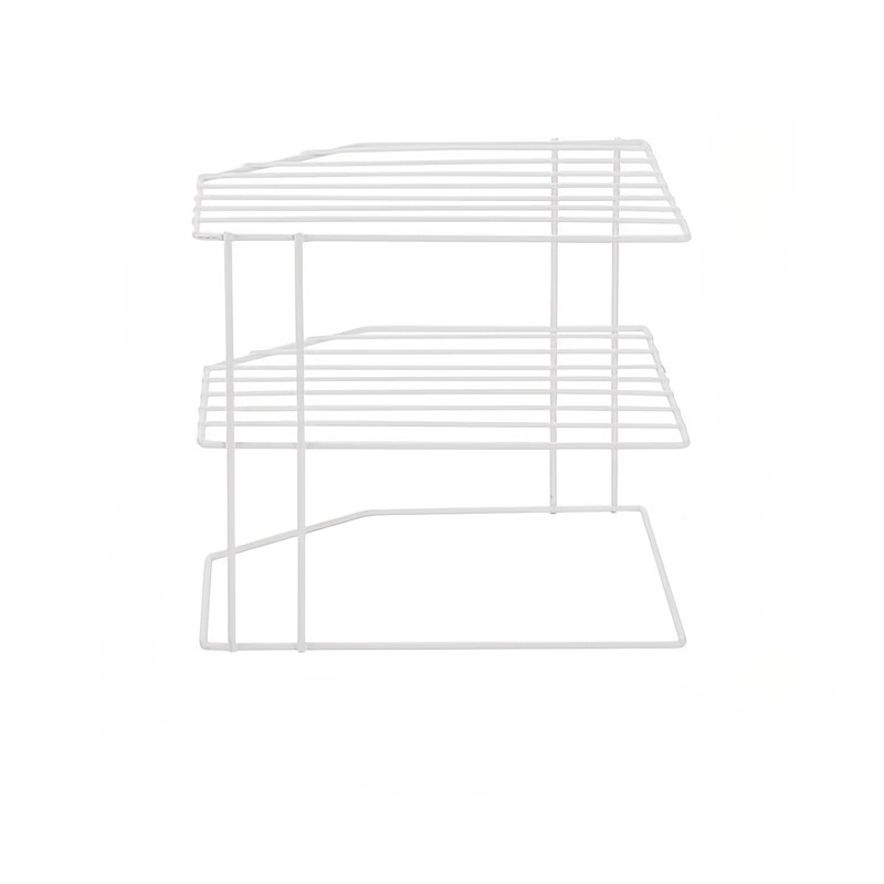 TEMU -tier Shelf, Kitchen Utensil Cabinet, Insertable Storage Rack, Space. Suitable For Wardrobe, Kitchen, Bedroom, And Home Environment, White,