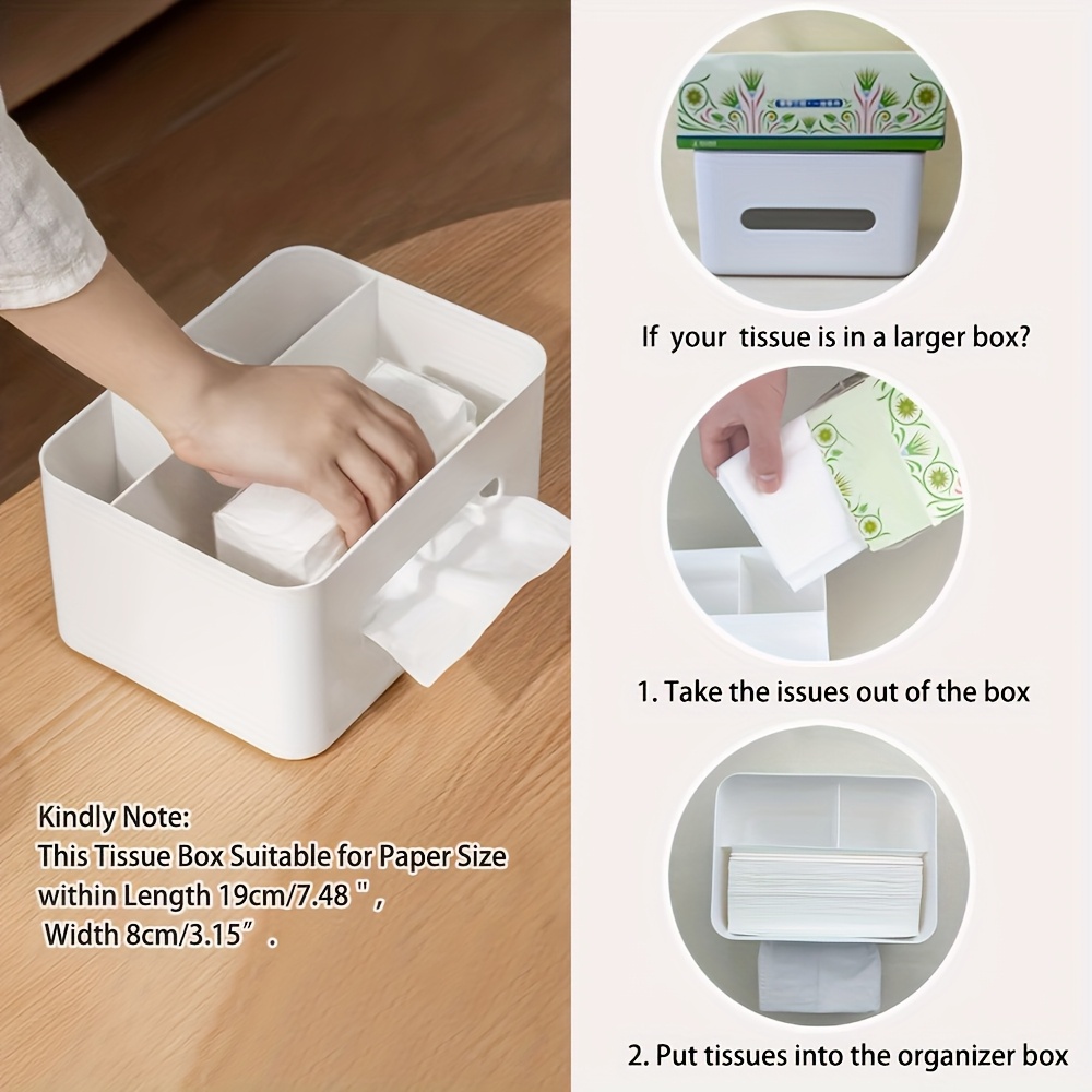 1pc multifunctional desktop storage box tissue box drawer paper holder remote control and miscellaneous storage rack for organizing office desk Product details 0