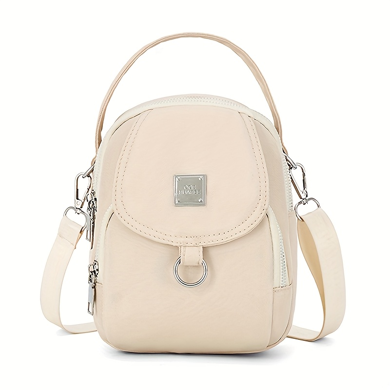 TEMU Nylon Women's Casual Crossbody Bag, Mini Lightweight Women's Handbag, Commuting Women' Phone Bag, Fashionable Women's Shoulder Bag, Suitable For