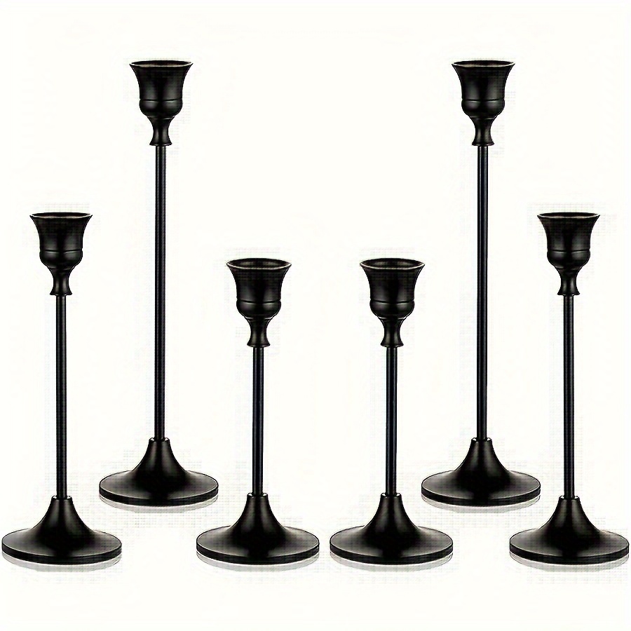 

2 /6pcs Set Decorative Suitable For Fireplace, Dining Table, , Wax