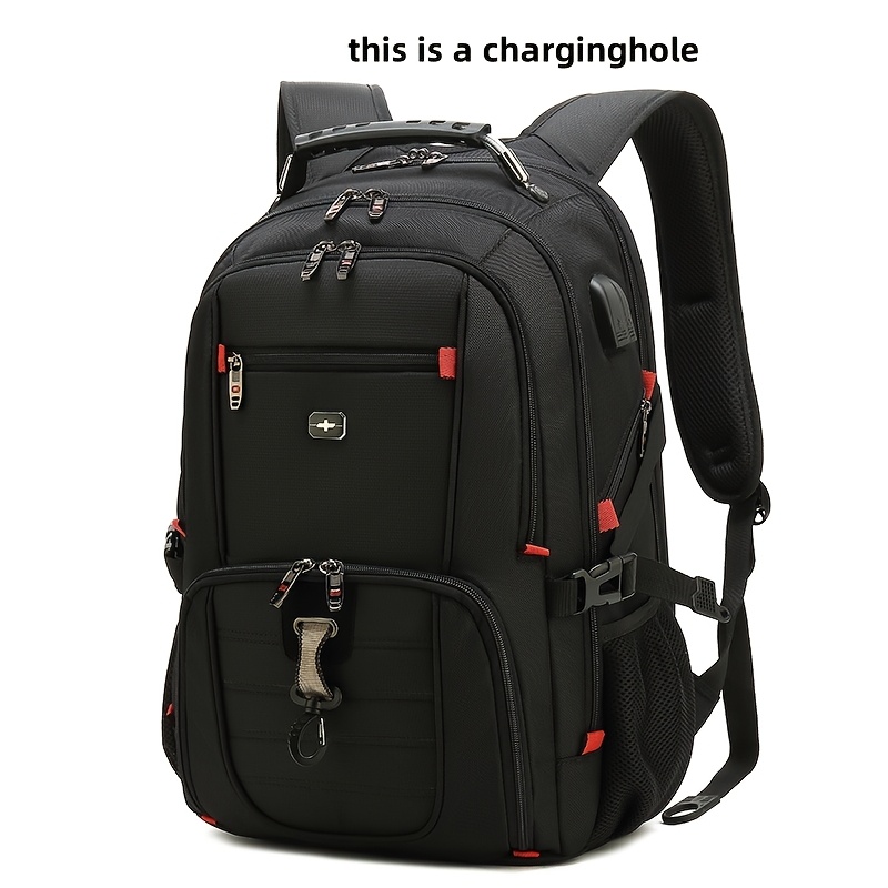 Premium Casual Backpack Ultra-large Capacity Double Shoulder Bag Large Capacity Multifunctional Casual Travel Bag Men's Business Laptop Bag Zipper Hiking Travel Travel Double Shoulder Bag Book Bag