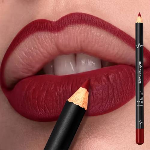 matte lip liner pencil design long lasting waterproof smudge proof easy to apply lightweight breathable shade for flawless makeup quick contour for perfect lip makeup