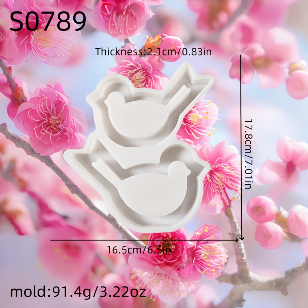 E-shop Harz Silikonform Hohle Vogelform Dreidimensionale Ornament Silikonform Kerzen Silikonform Gips Ornament Silikonform Silikonform Heimdekoration
