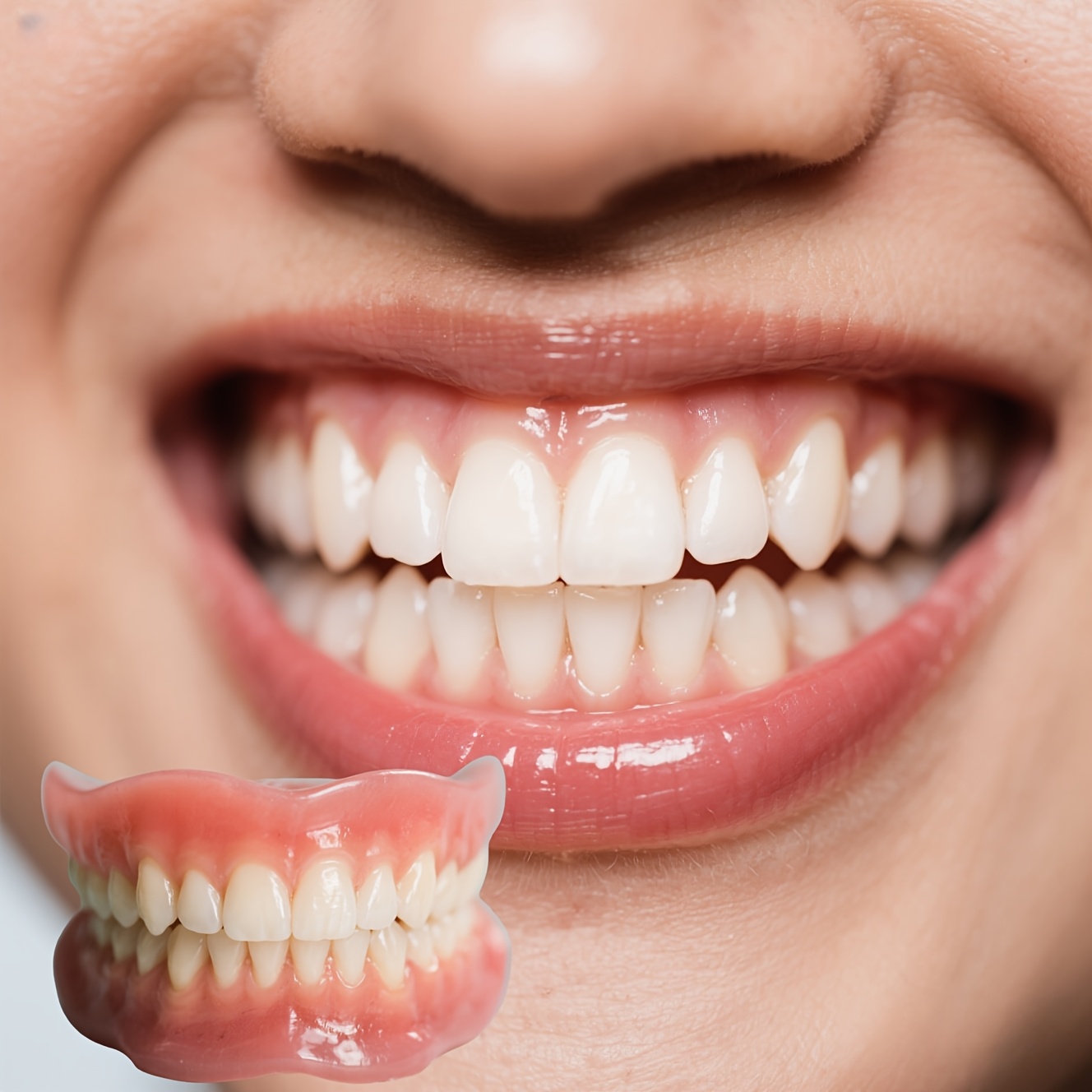 this set   four comfortable adjustable smile enhancement pieces upper and lower teeth a storage box and tweezers featuring   veneers it   a professional   smile ideal for   without teeth