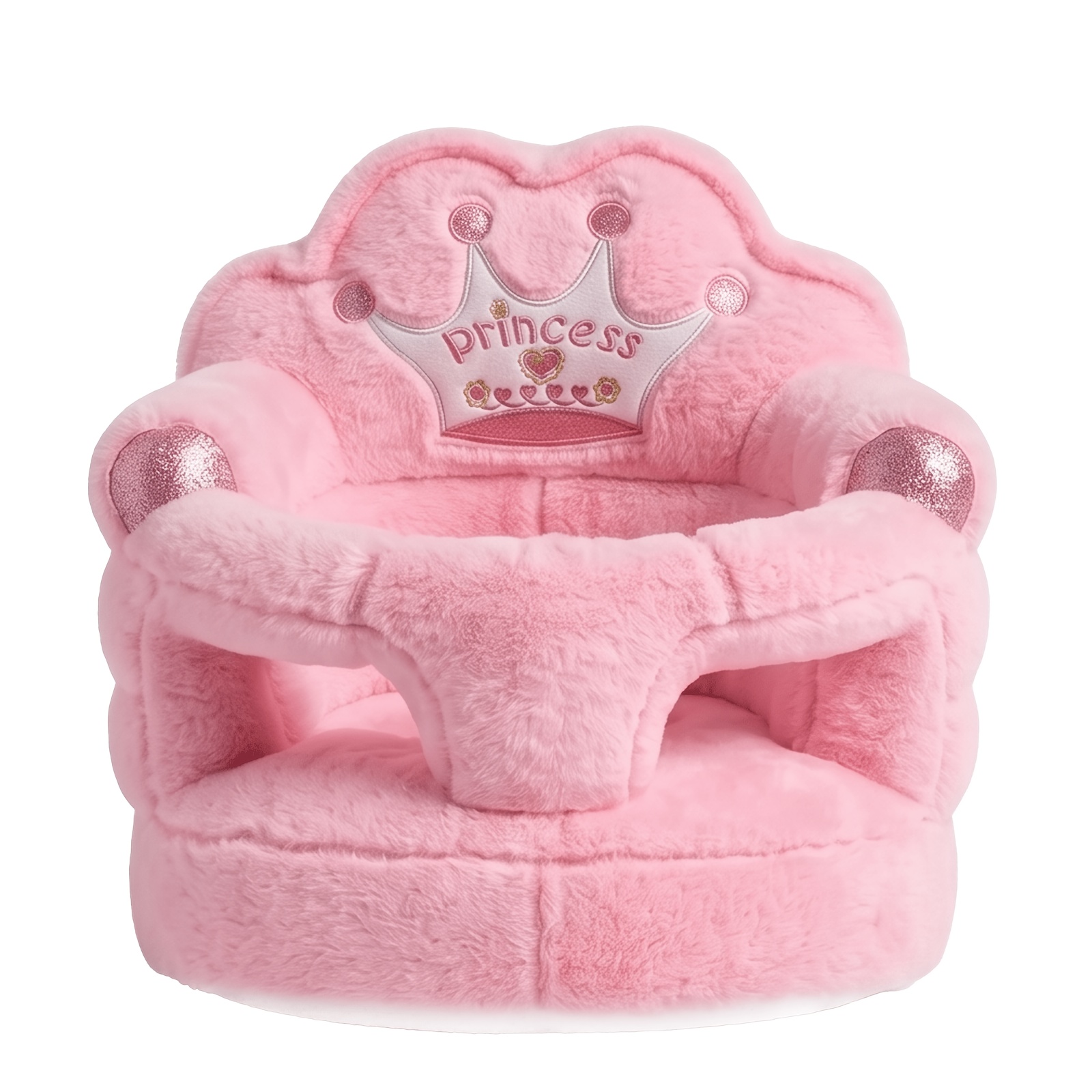 TEMU 2-in-1 Kids Learning Chair And Sofa, Soft Plush Seat With Back Support, Foldable Study Chair For Children, Ergonomic Couch For Bedroom Playroom