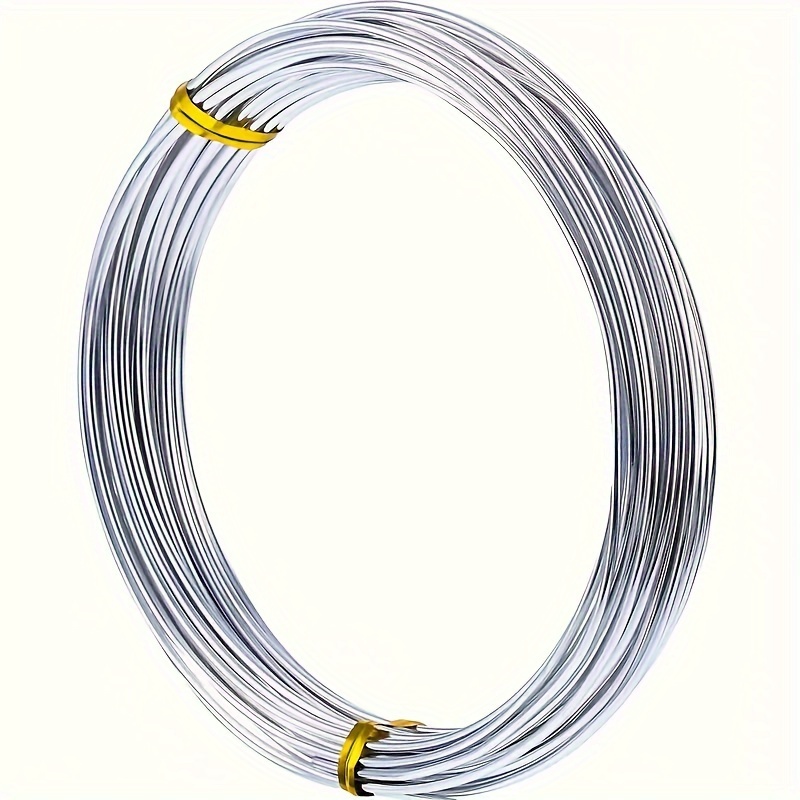 

1 Roll, Gardening Metal Wire, 10m/393.7 Inches Silver Crafting Twist Ties, Flexible Plastic Coated Decoration Wire For Diy Handicrafts, Tree Branch Wrapping