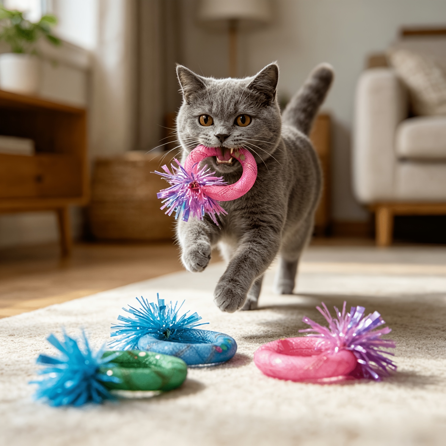 TEMU 3 Styles Random Toys - Soft Net Tube For Self-entertainment, [random ], Crinkly Paper Sounding For Boredom Relief And Play - Suitable For All