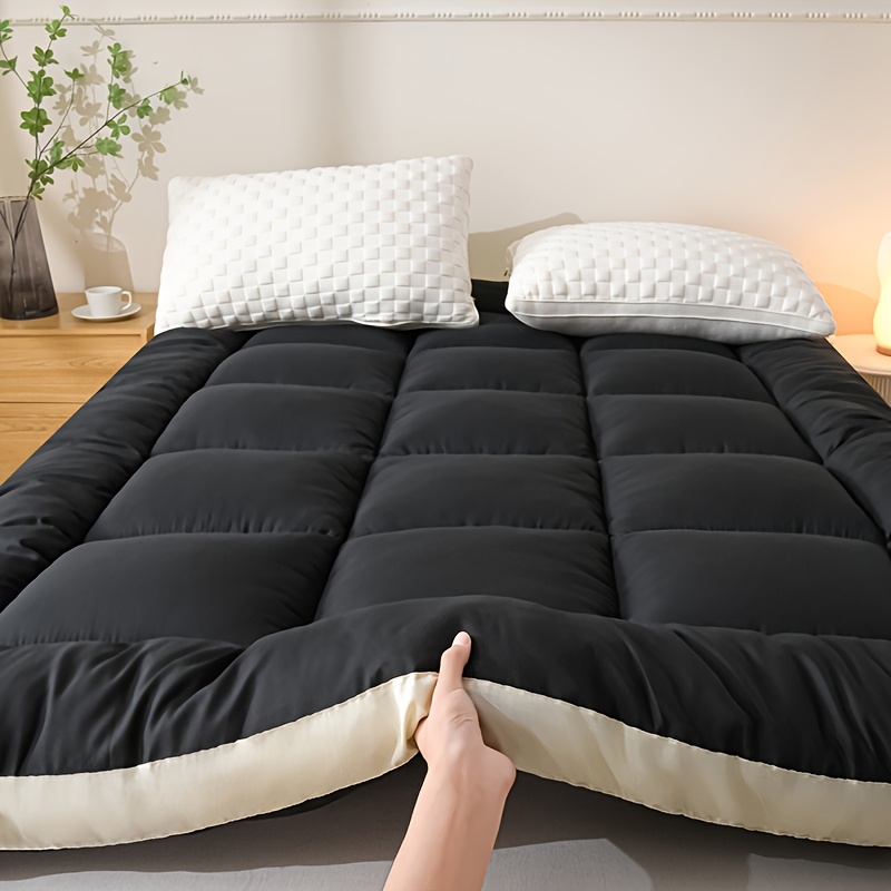1pc Luxury Mattress Topper, Instant Warmth for Winter Cold Protection, Ultra-Soft, Comfortable, and Thickened Thermal Pad with Four-Corner Straps, Three-Dimensional Quilted Mattress Protector. Skin-Friendly, Breathable, and Fluffy, the Top Choice